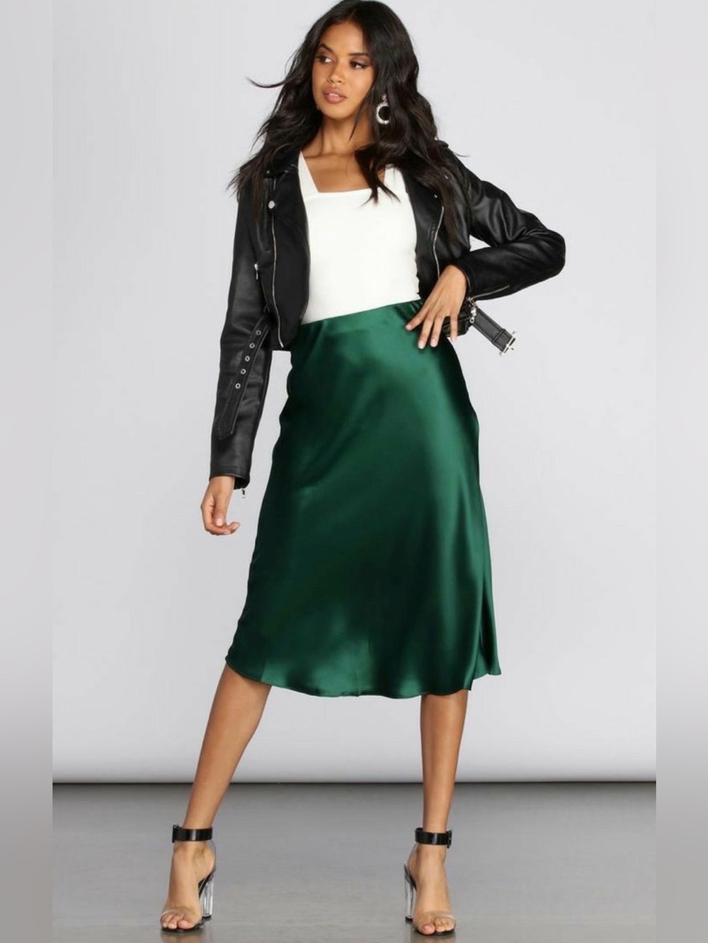 Nation Ltd. Elegant Teal/Green Skirt